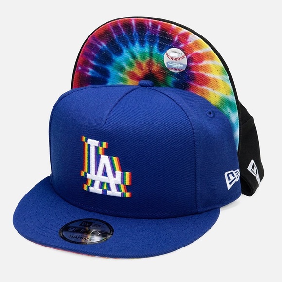 Rainbow Tiedye Snapback Hat Cap 
